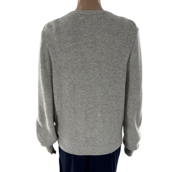 J. Crew Dusk Gray Jeweled Button Down Ribbed Cardigan Sweater - Picture 10 of 12